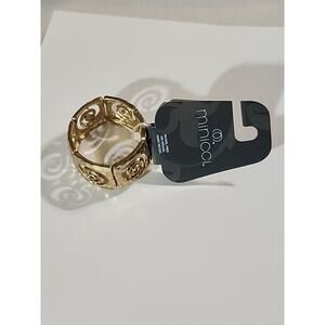 G by Gennaro Minicci Bracelet Gold Wide Stretch Small - Medium Size